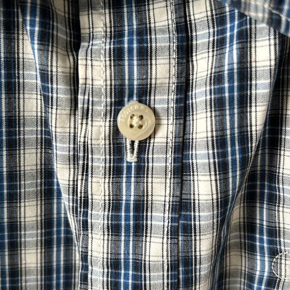 Scotch & Soda Blue Plaid Check Button-Down Casual Shirt - Medium - Picture 4 of 10